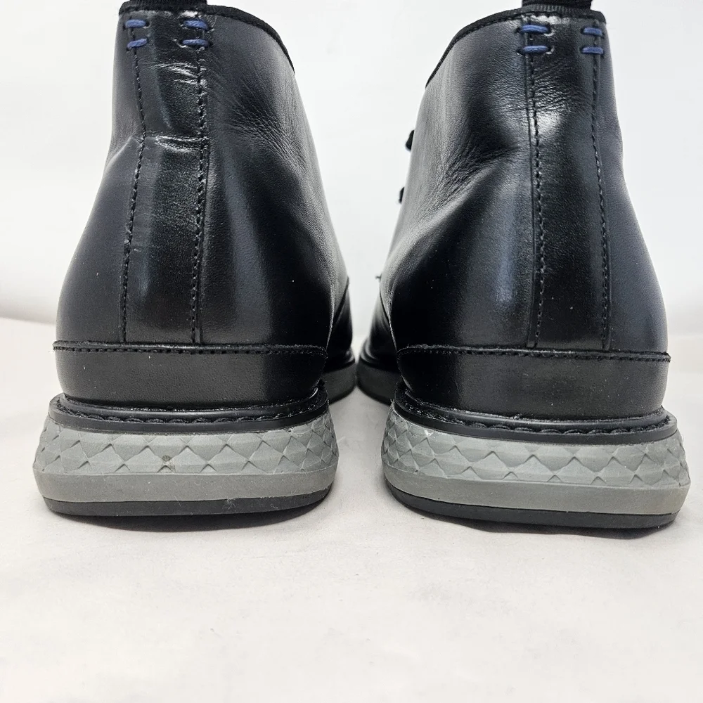 Vince Camuto Stuwert Men Chukka Boots sz 12M Black Leather Upper Casual Comfort - Picture 6 of 13